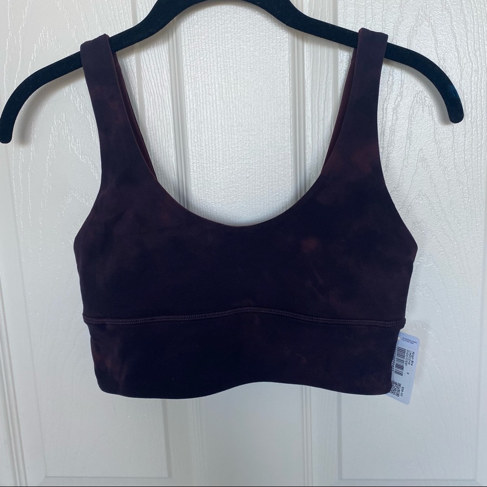 Lululemon Align Reversible Bra Diamond Dye Cassis Black/Cassis BNWT Size 6